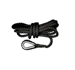 Talamex ankerlijn zwart 10 mm 20 meter