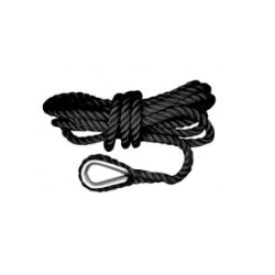 Talamex ankerlijn zwart 12 mm 30 meter