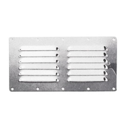 Dubbel ventilatierooster RVS 231 x 116