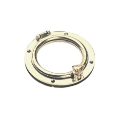 Patrijspoort messing klein