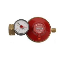 Gasdrukregelaar met mano meter 30mbar