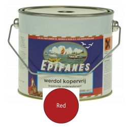 Epifanes Werdol Kopervrij rood 2000 ml.