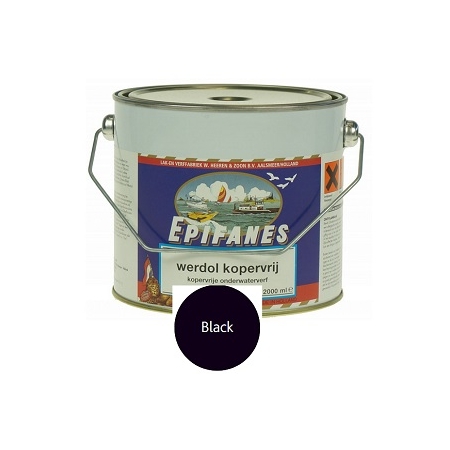 Epifanes Werdol Kopervrij zwart 2000 ml.