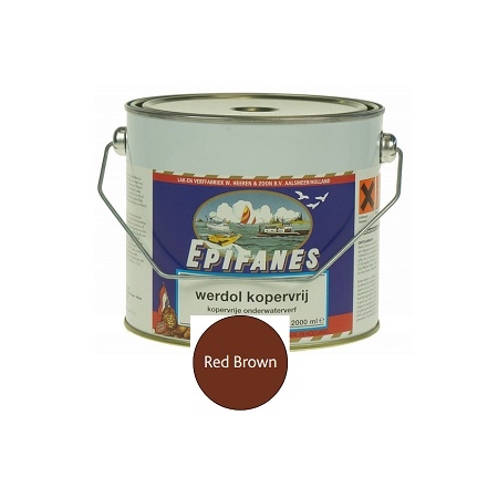 Epifanes Werdol Kopervrij roodbruin 2000 ml.