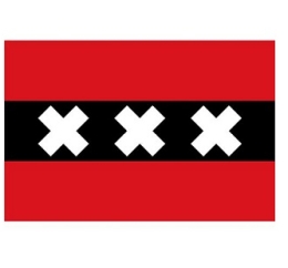 Vlag Amsterdam 50x75 cm Vlag Amsterdam 50x75 cm