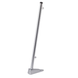 Vlaggenstok dek verchroomd 350 mm