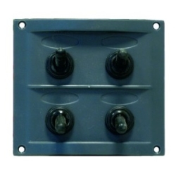 Schakelpaneel 4 delig 10044 zwart