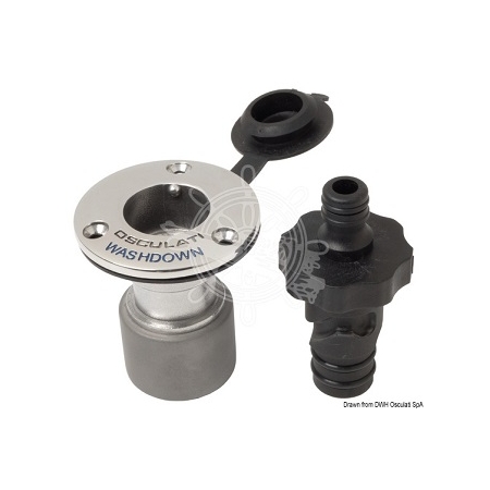 Dekwasaansluiting RVS Osculati