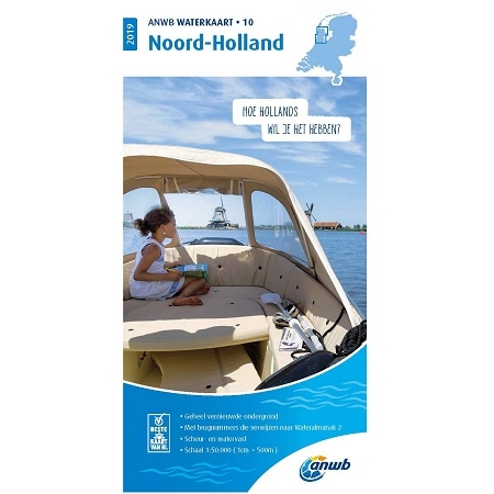 ANWB waterkaart 10 Noord Holland