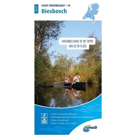 ANWB waterkaart 15 Biesbosch