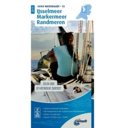 ANWB waterkaart 18 IJsselmeer Markermeer Randmeren
