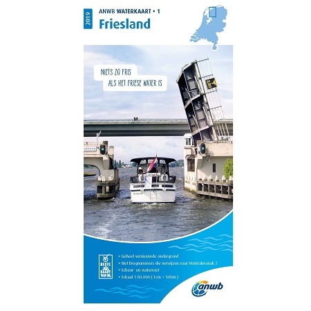 ANWB waterkaart 1 Friesland