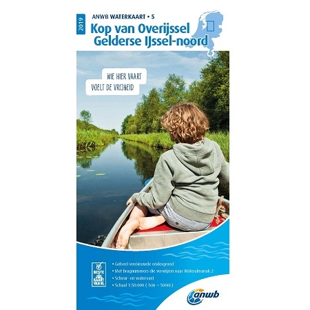 ANWB waterkaart 5 Kop van Overijssel Gelderse IJssel Noord