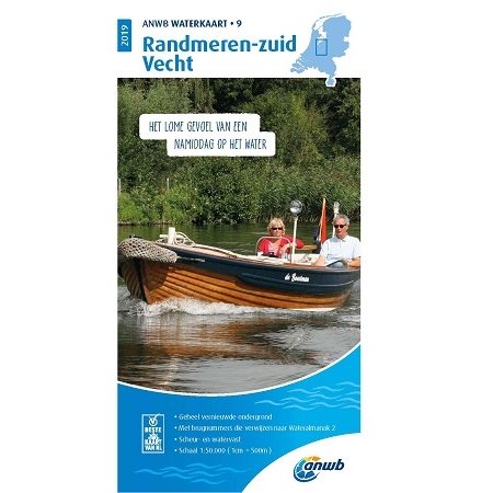 ANWB waterkaart 9 Randmeren-zuid Vecht