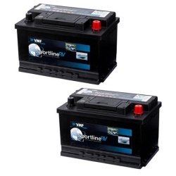2x VMF Sportline accu 70 Ah