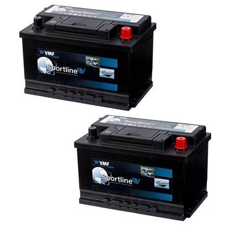 2x VMF Sportline accu 70 Ah