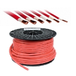 Accukabel 95 mm2 rood dubbel geïsoleerd