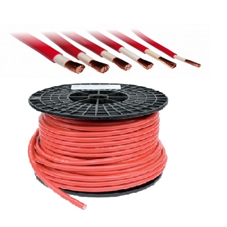 Accukabel 70 mm2 rood dubbel geïsoleerd merk: Hi-Flex