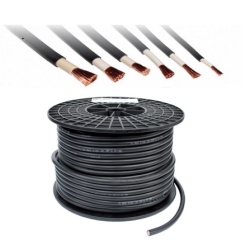 Accukabel 25 mm2 zwart dubbel geïsoleerd