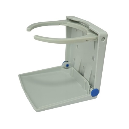 Talamex uitklapbare kunststof bekerhouder grijs