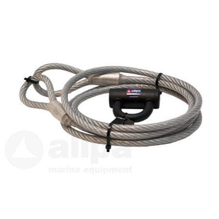 Allpa Geplastificeerde Anti-Diefstal-Kabel met slot - L=3m