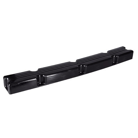 Blokfender zwart 100 cm