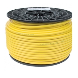 Ronde PVC kabel HO5VV-F geel 3 x 1,5 mm2