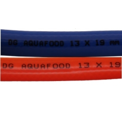 Aquafood drinkwaterslang rood en blauw