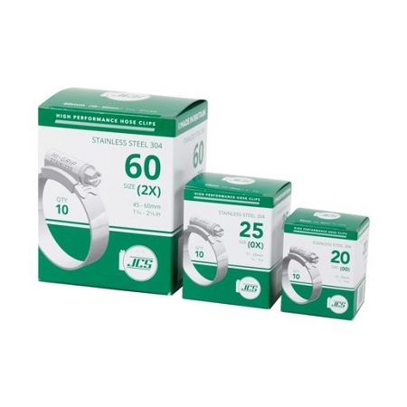 Hi-Grip slangklem RVS 45 - 60 mm voordeeldoos van 10 stuks