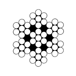 7 x 7 Staaldraad RVS 5 mm