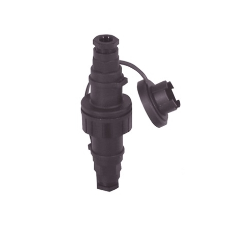 Stopcontact waterdicht inline 2-polig