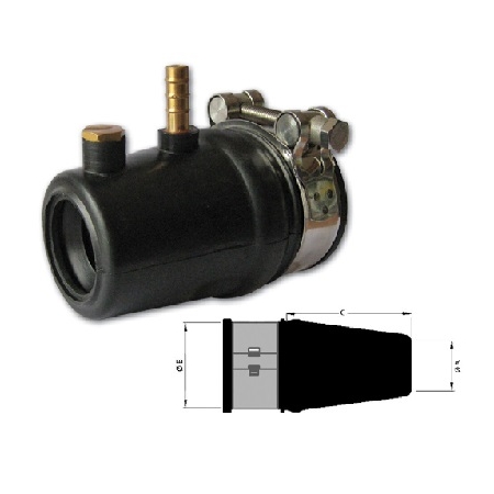 TOR schroefasafdichting met tule + afmetingen
