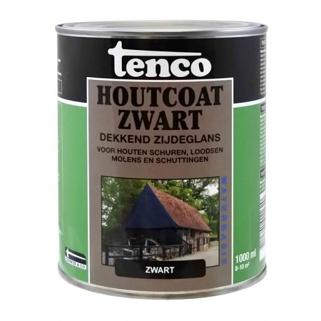 Tenco Houtcoat zwart 1Ltr