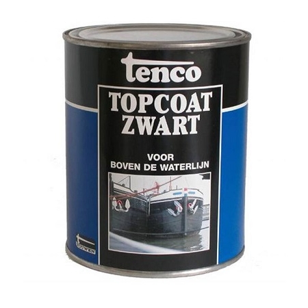 Tenco Topcoat Zwart 1 liter