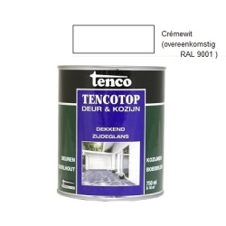 TencoTop dekkend zijdeglans 9001 creme-wit