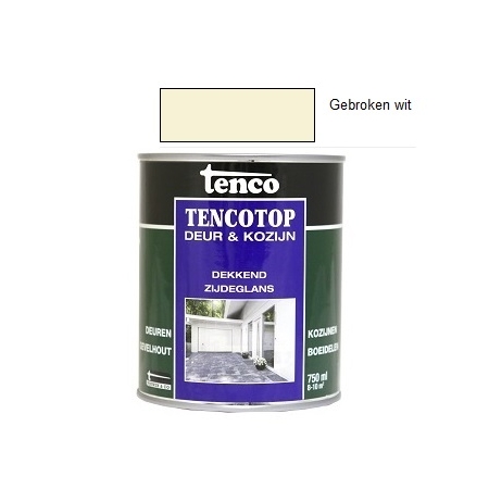 TencoTop dekkend zijdeglans gebroken wit