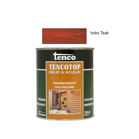 TencoTop transparant halfglans Iroko Teak, voorheen Tencorex