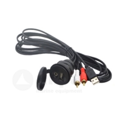 USB-AUX connector Jensen USB- AUX doorvoer USB-AUX connector Jensen USB- AUX doorvoer