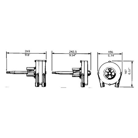 Ultraflex T71 stuurhuis tekening 2