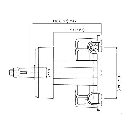 Ultraflex T85 stuurhuis tekening