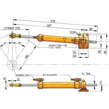 Vetus MTC7210 tekening