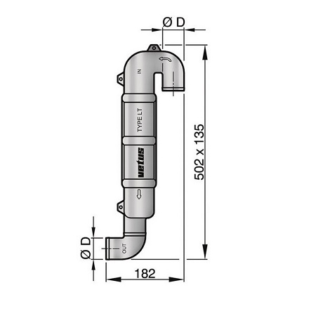 Vetus WLOCKLT afmetingen