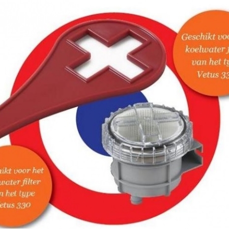 Vetus wierpotdekselsleutel set