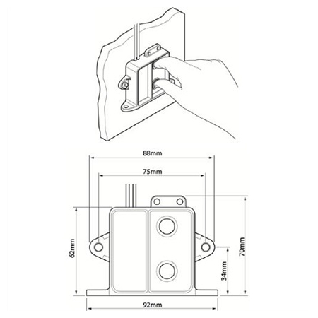 Whale sensor bilge schakelaar
