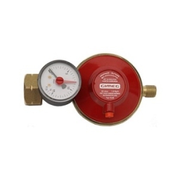 Gasdrukregelaar met mano meter 50mbar