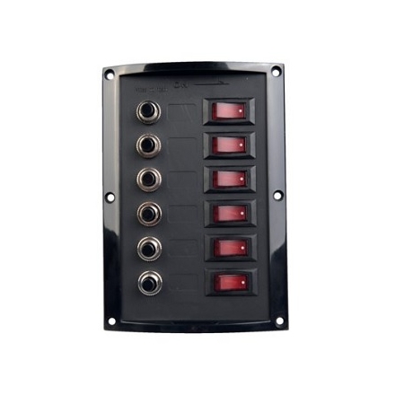 Talamex Seaworld schakelpaneel 6 delig met automaten