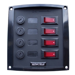 Schakelpaneel 3 delig met voltmeter 10036