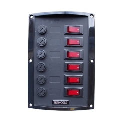 Talamex Seaworld schakelpaneel 6 delig verticaal 006