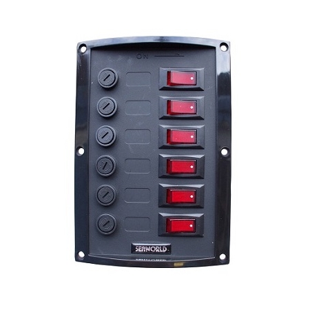 Talamex Seaworld schakelpaneel 6 delig verticaal 006