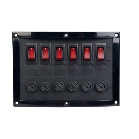 Talamex Seaworld schakelpaneel 6 delig horizontaal 026